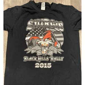 Sturgis Black Hills 2015 Motorcycle Rally T-shirt Sz M